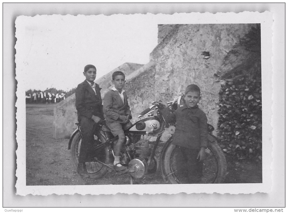 04477 "MOTO NSU 1932"  ANIMATA.  FOTOGRAFIA ORIGINALE - Motos