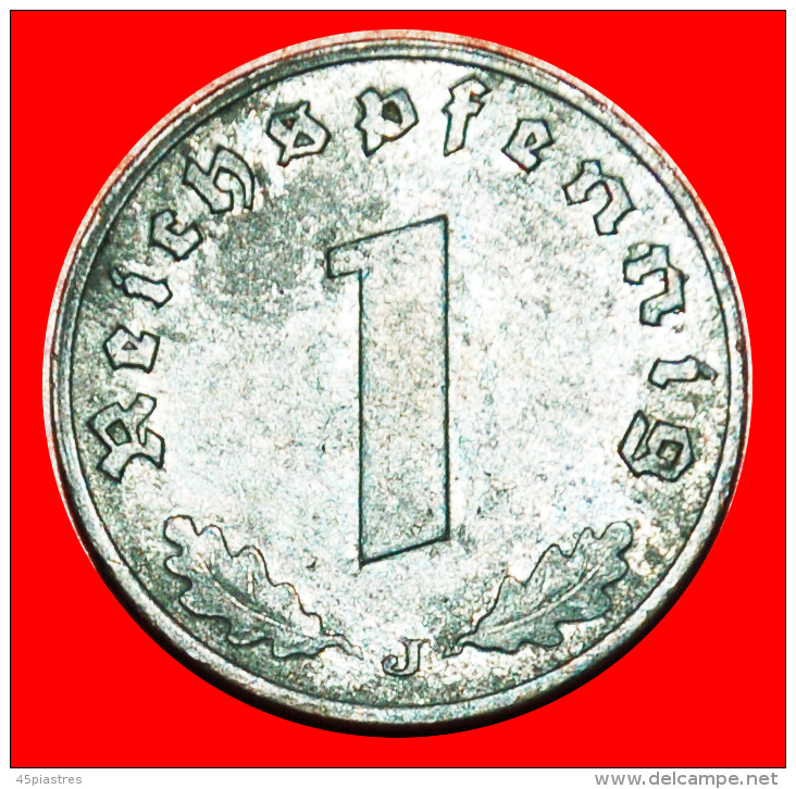 § SWASTIKA: GERMANY &#9733; 1 PFENNIG 1942J! LOW START &#9733; NO RESERVE! Third Reich (1933-1945) - 1 Reichspfennig