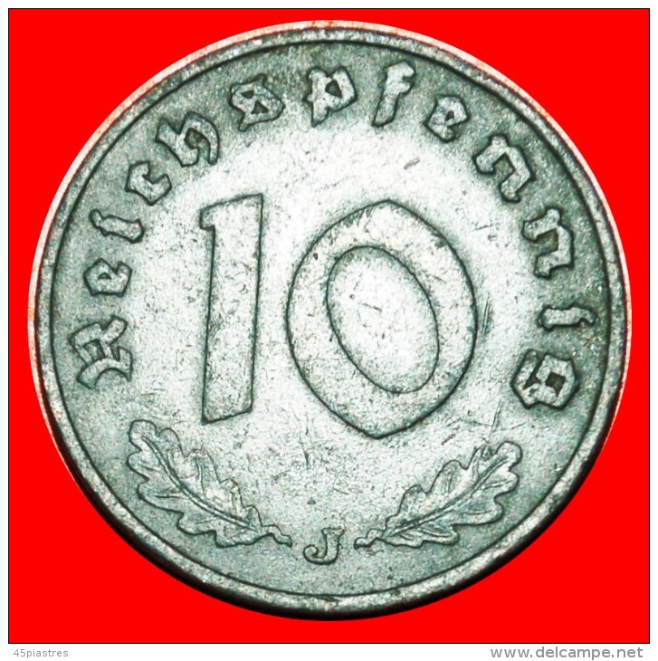 § SWASTIKA: GERMANY &#9733; 10 PFENNIG 1940J! LOW START &#9733; NO RESERVE! Third Reich (1933-1945) - 10 Reichspfennig