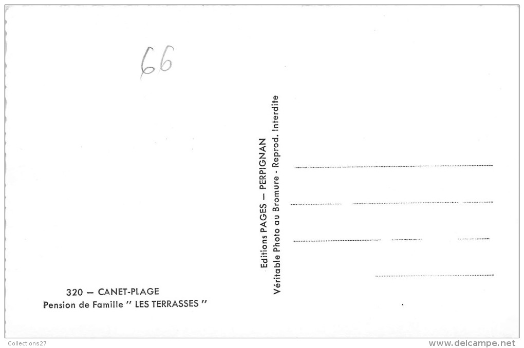 66-CANET PLAGE- PENSION DE FAMILLE- LES TERRASSE - Canet Plage