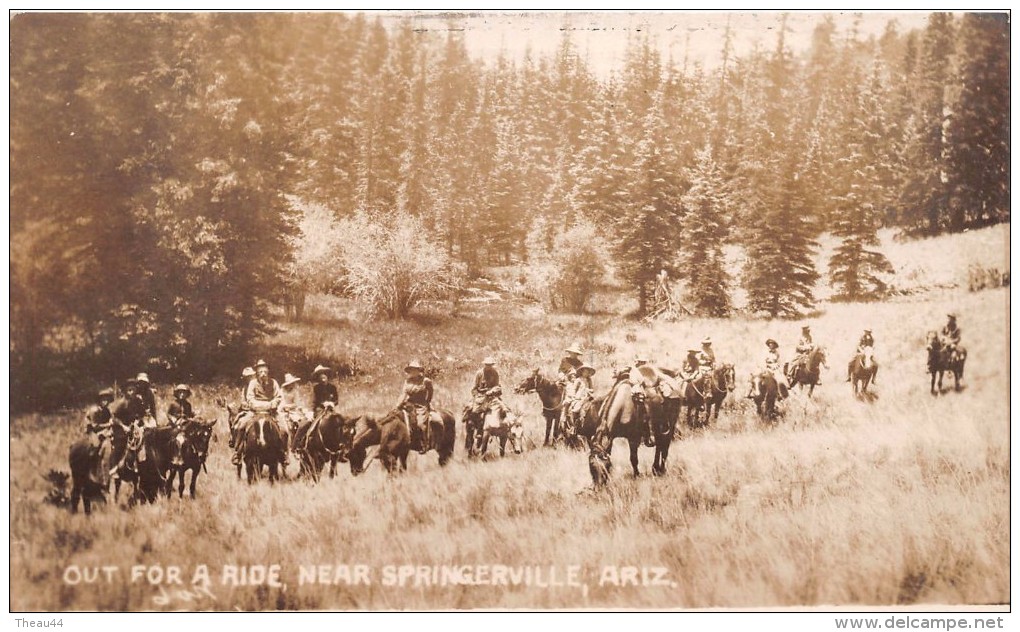 ¤¤  -  ETATS-UNIS  -  ARIZONA   -  Out For A Ride , Near SPRINGERVILLE  -  Carte-Photo  -  ¤¤ - Autres & Non Classés