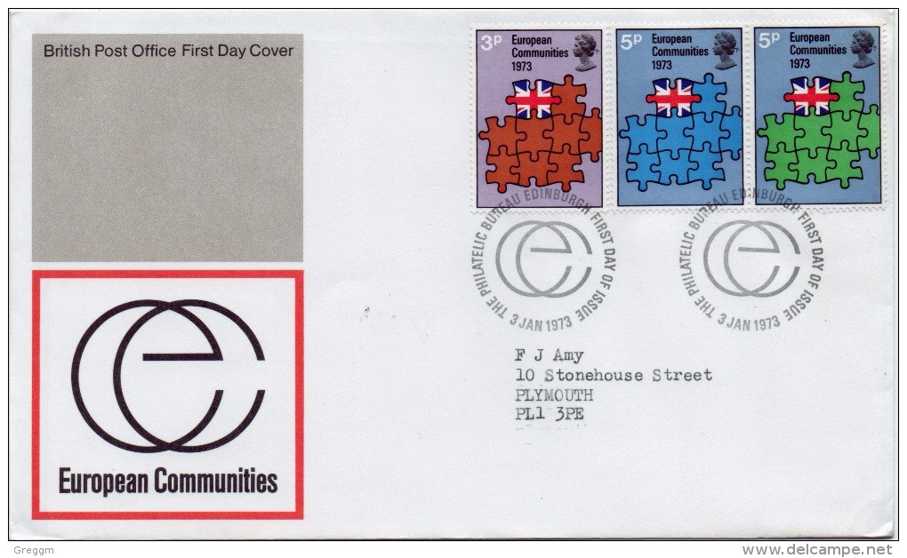 GB First Day Cover To Celebrate European Communities From 1973. - 1971-1980 Decimal Issues