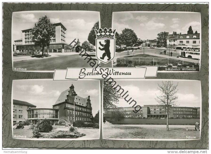 Berlin - Wittenau - Rathaus - Schule - S-Bahnhof - Foto-AK Grossformat - Verlag Kunst Und Bild Berlin - Reinickendorf