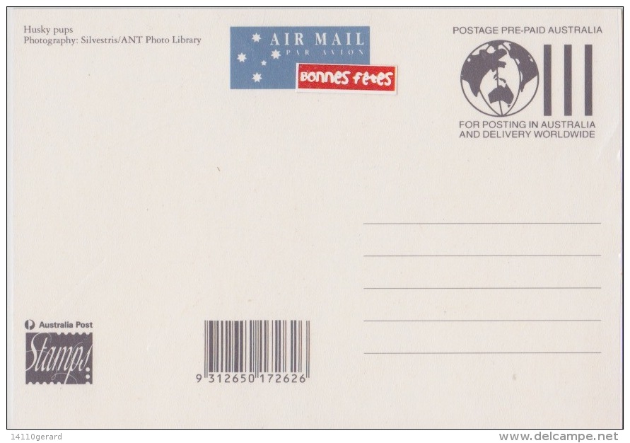 AAT-australian  13 -1-1994  KINGSTON Husky Pups - Tarjetas – Máxima