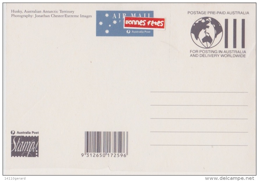 AAT-australian  13 -1-1994  KINGSTON Husky Australian - Tarjetas – Máxima