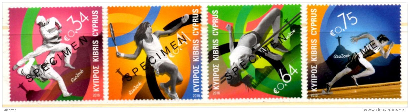 CHYPRE CYPRUS 2016 - TP MNH** SPECIMEN Olympic Games Rio 2016 Olympics JO Jeux Olympiques - Estate 2016: Rio De Janeiro