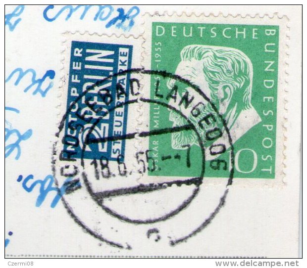 Germany - Nordseebad Langeoog - Junge Seehunde - Used 1955 - Nice Stamp - Langeoog