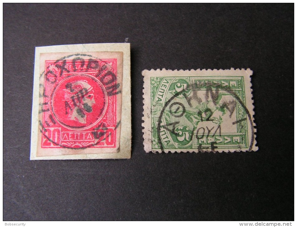 ==  Greece Ce Old Lot  Fine Cancelation - Used Stamps