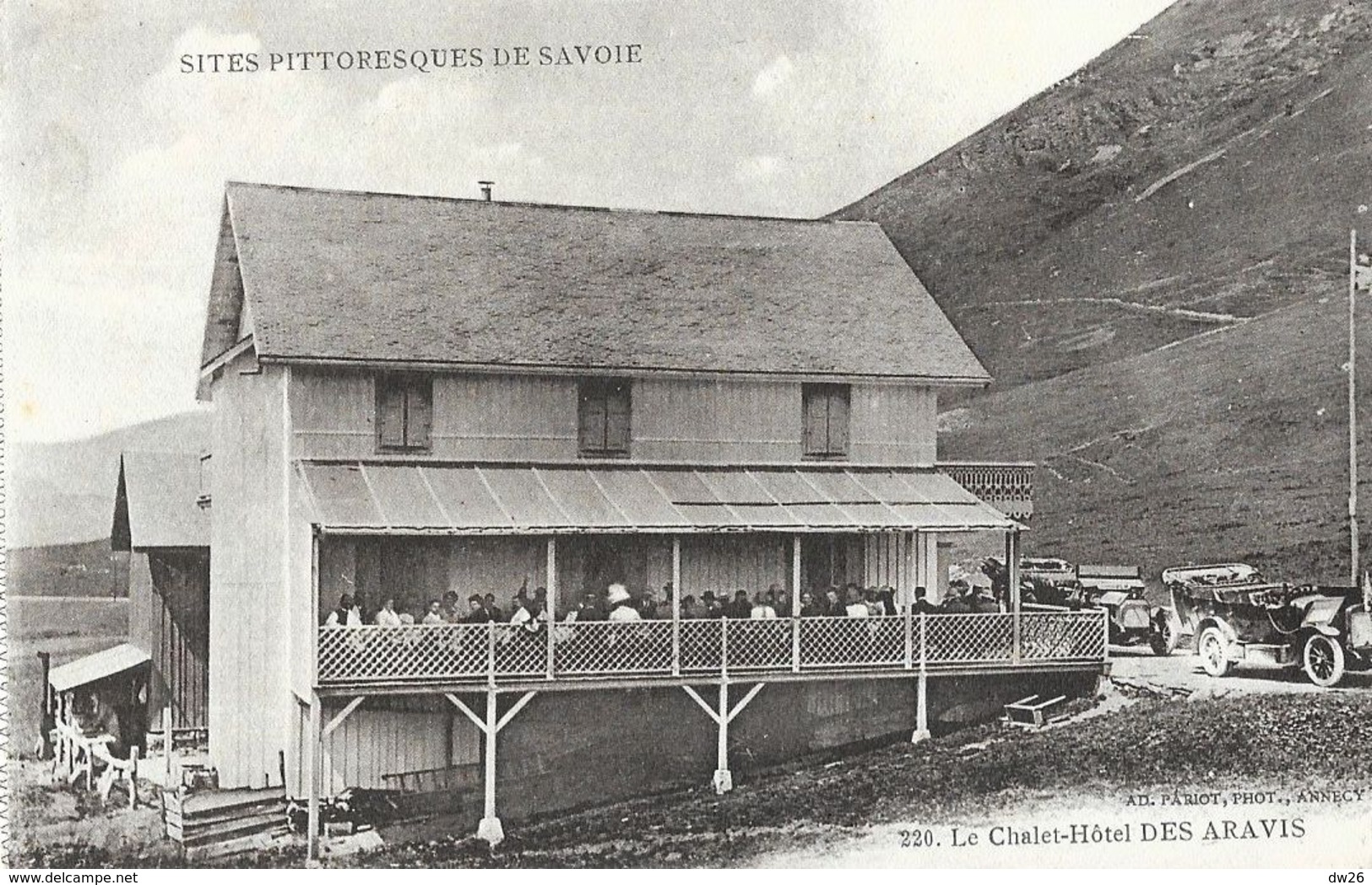 Le Chalet-Hôtel Des Aravis - Sites Pittoresques De Savoie - Vieilles Voitures - Carte Non Circulée - Alberghi & Ristoranti