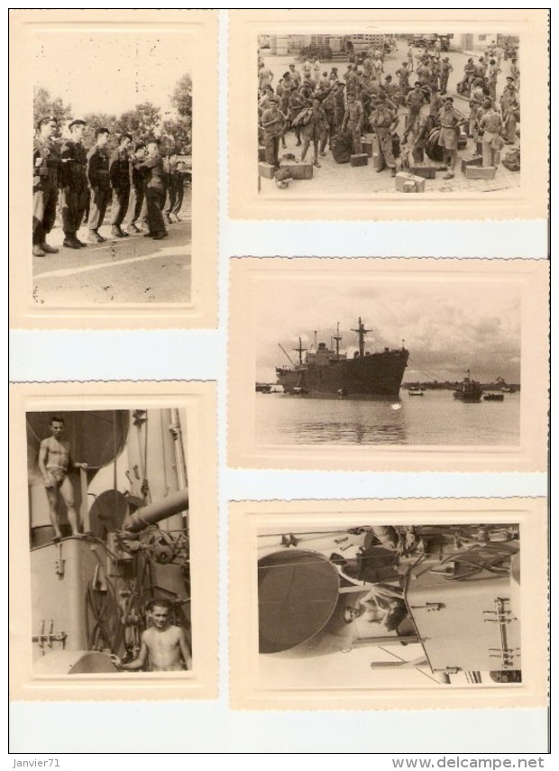 Lot De 86 Photos D'un Militaire: Parachutiste Unité Demi-Brigade :  Marseille,Djibouti,Hanoï,canal De Suez,Singapour - Sonstige & Ohne Zuordnung