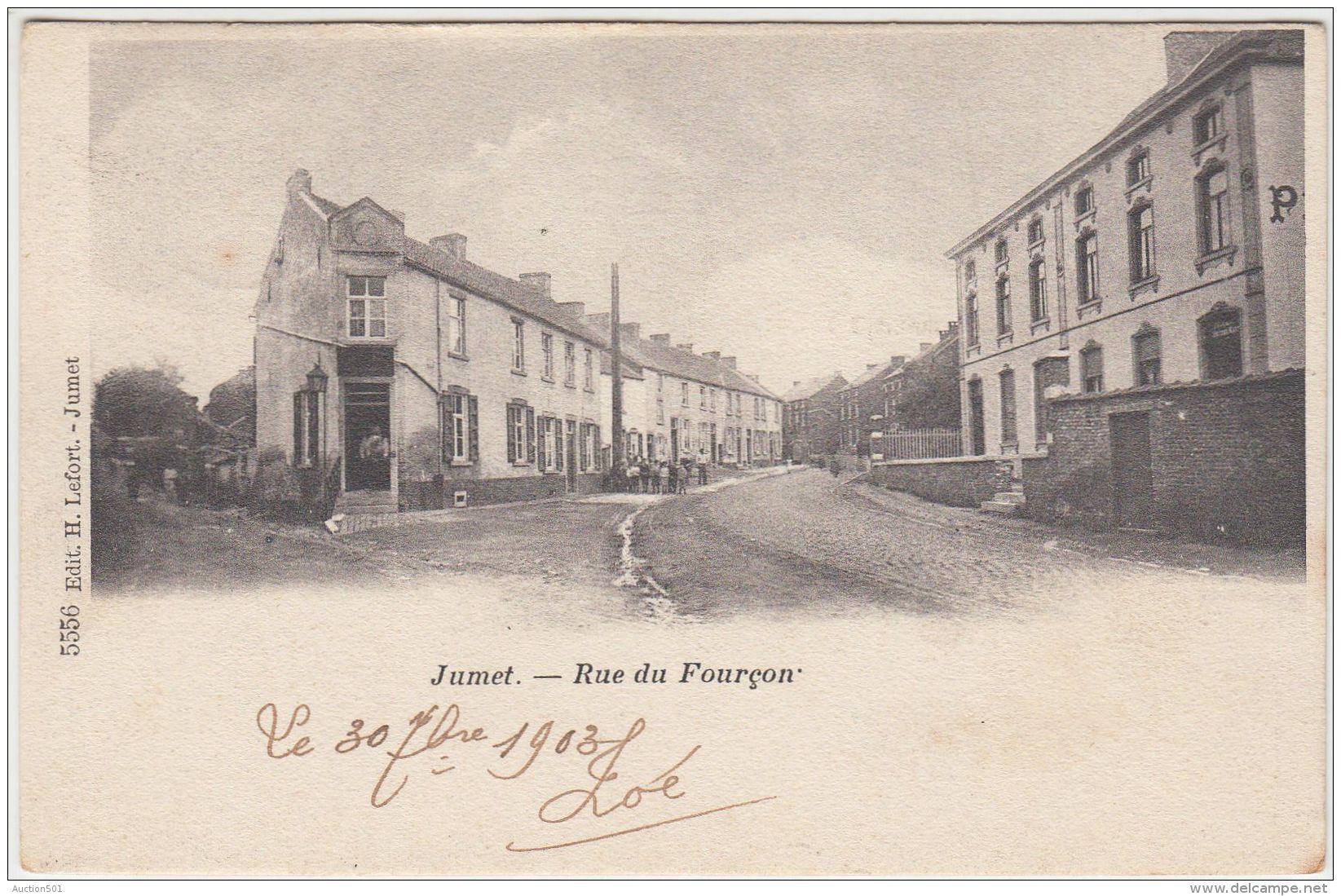 27189g   RUE DU FOURCON - Jumet - 1903 - Charleroi