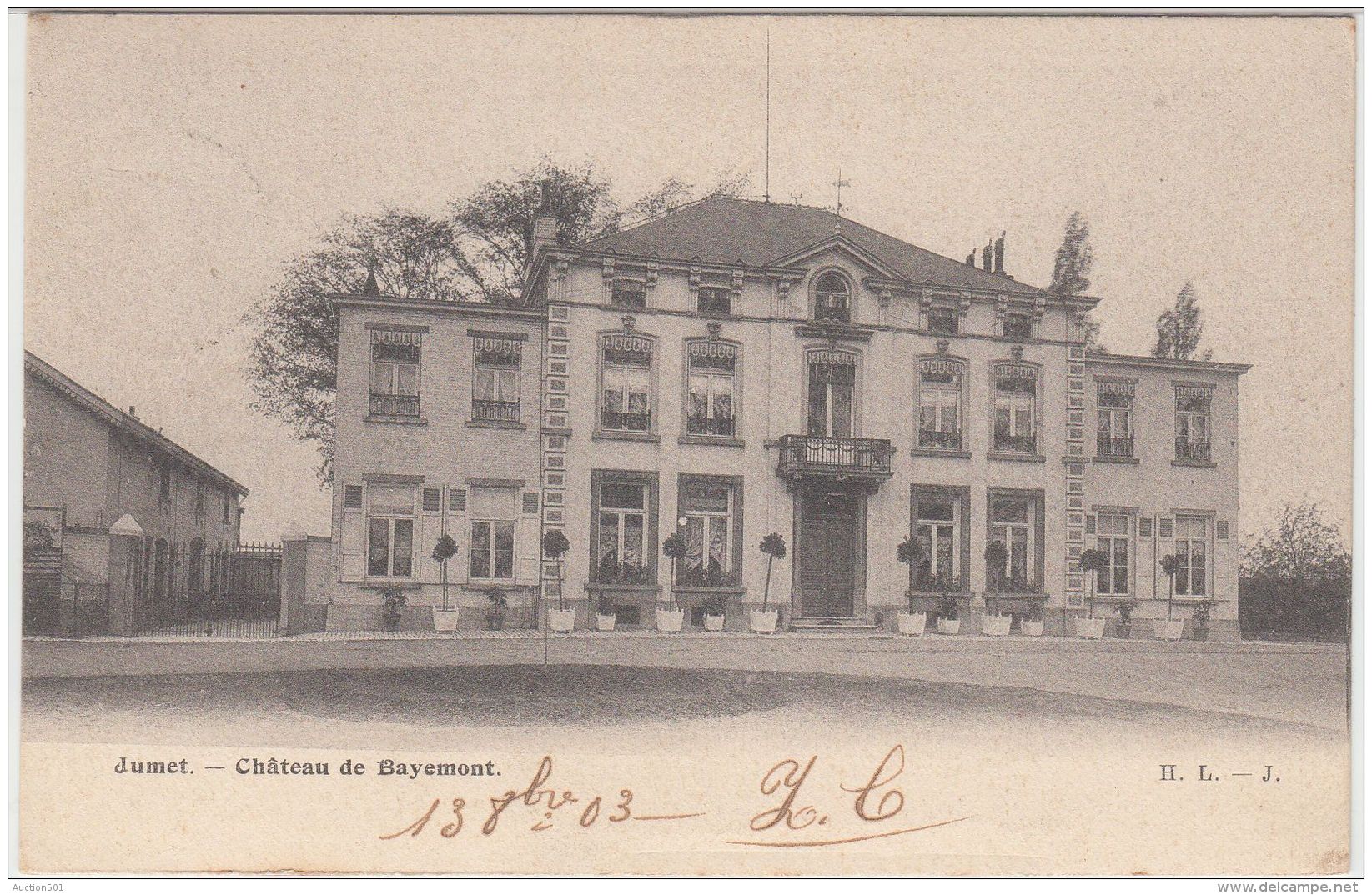 27201g  CHATEAU DE BAYEMONT - Jumet - 1903 - Charleroi