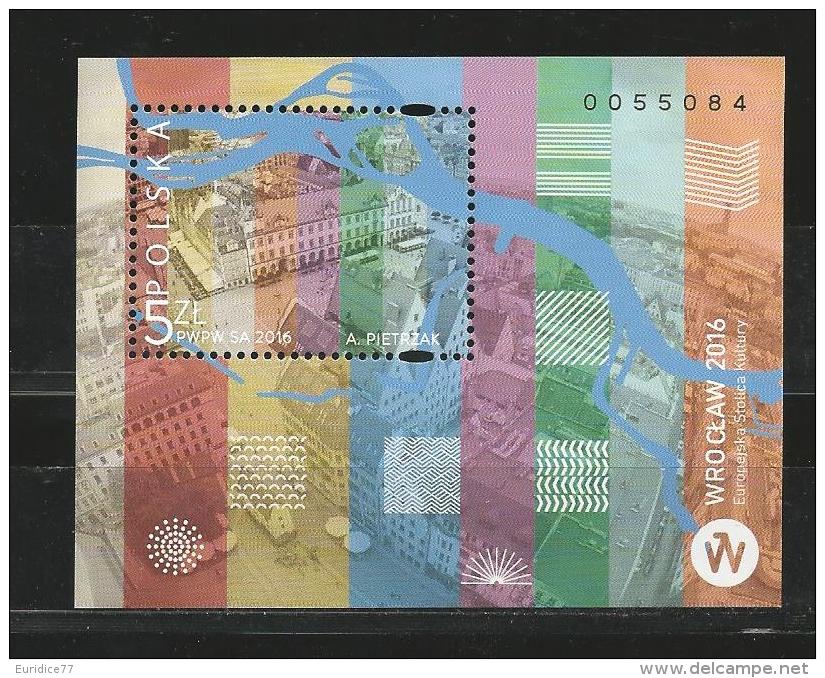 Poland 2016 - Wroclaw European Capital Of Culture 2016 Sheet Mnh - Ungebraucht