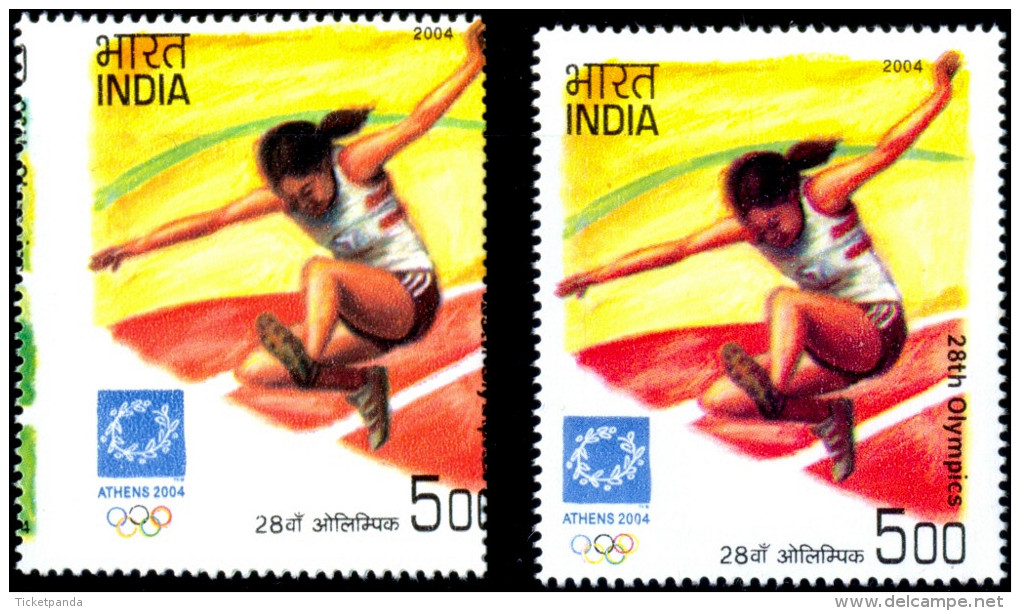 ATHLETICS-ATHENS OLYMPICS-MASSIVE ERROR-SCARCE-INDIA-2004-MNH-TP-268 - Estate 2004: Atene - Paralympic