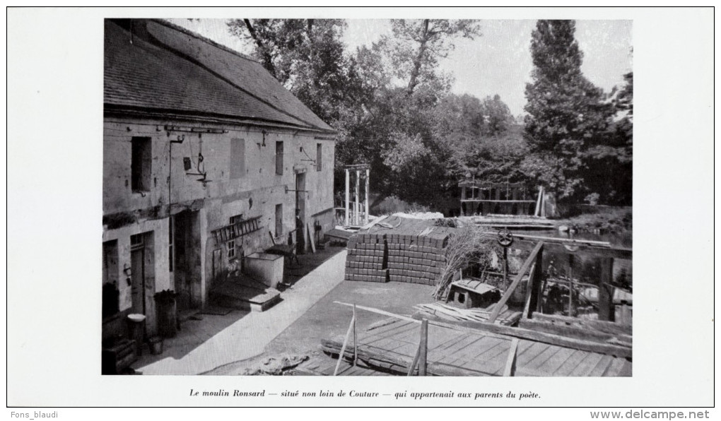 1949 - Iconographie Documentaire - Couture-sur-Loir (Loir-et-Cher) - Le Moulin De Ronsard - FRANCO DE PORT - Non Classés