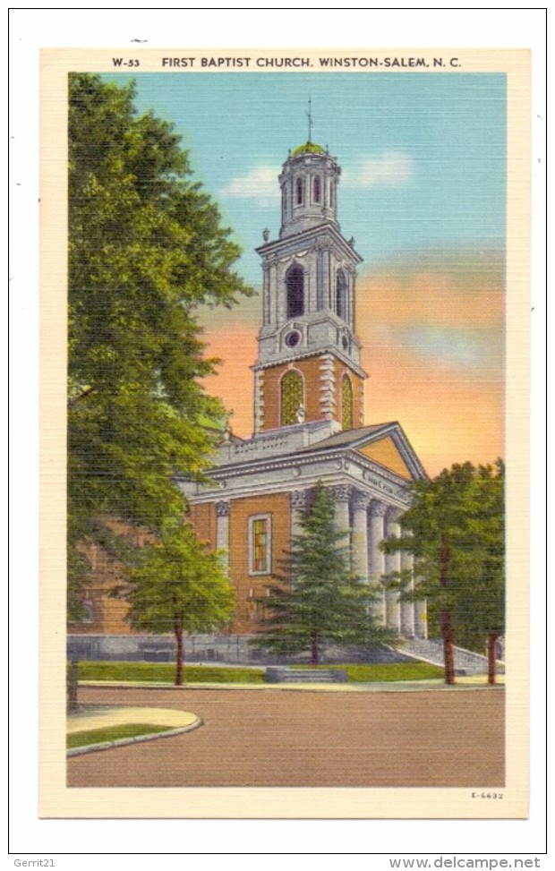 USA - NORTH CAROLINA - WINSTON SALEM, First Baptist Church - Winston Salem