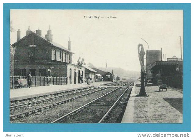 CPA Chemin De Fer La Gare AUFFAY 76 - Auffay