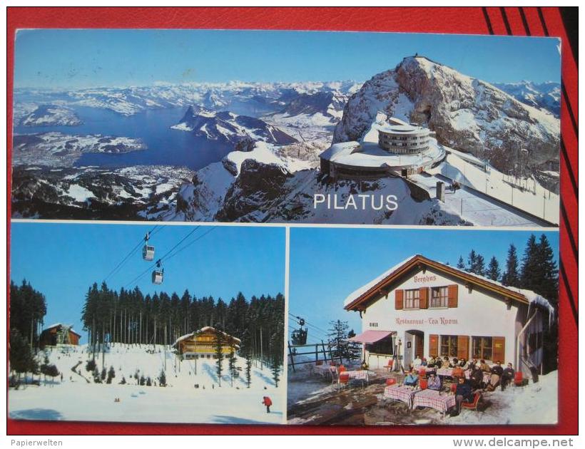 Kriens (LU) - Mehrbildkarte Pilatus (Talstation Bergstation Berghus Tea Room) - Kriens