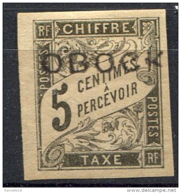 Obock                          Taxe   9  * - Unused Stamps