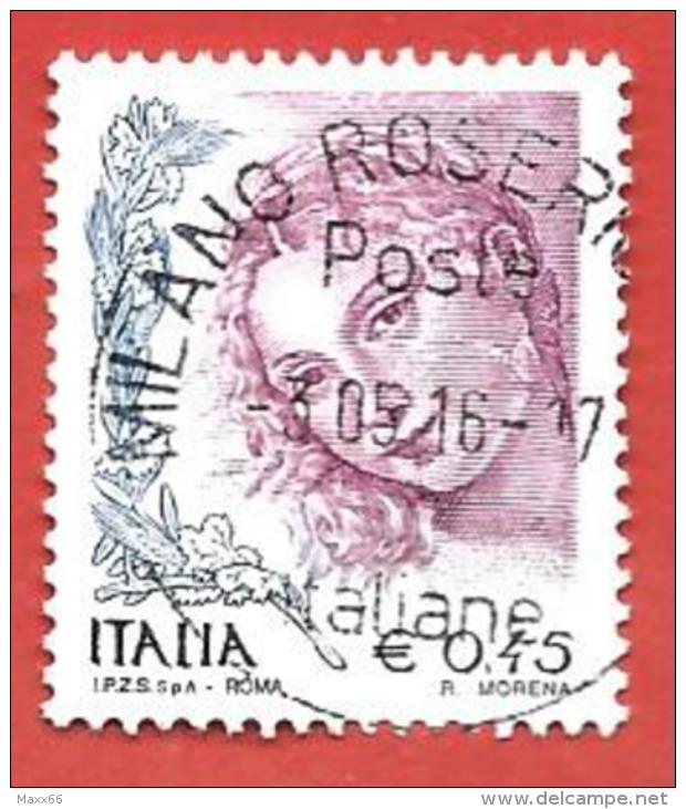 ITALIA REPUBBLICA USATO  - 2004 - Donne Nell´arte  Ritratto Di Donna Di Tiziano Vecellio - € 0,45 - S. 2726 - 2001-10: Usati