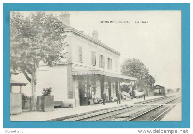 CPA  - Chemin De Fer La Gare SEURRE 26 - Autres & Non Classés