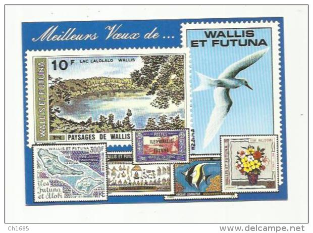 WALLIS ET FUTUNA  :  Oblitération 1er Jour  " MEILLEURS VOEUX  DE  ..."   Sur 423 - Covers & Documents