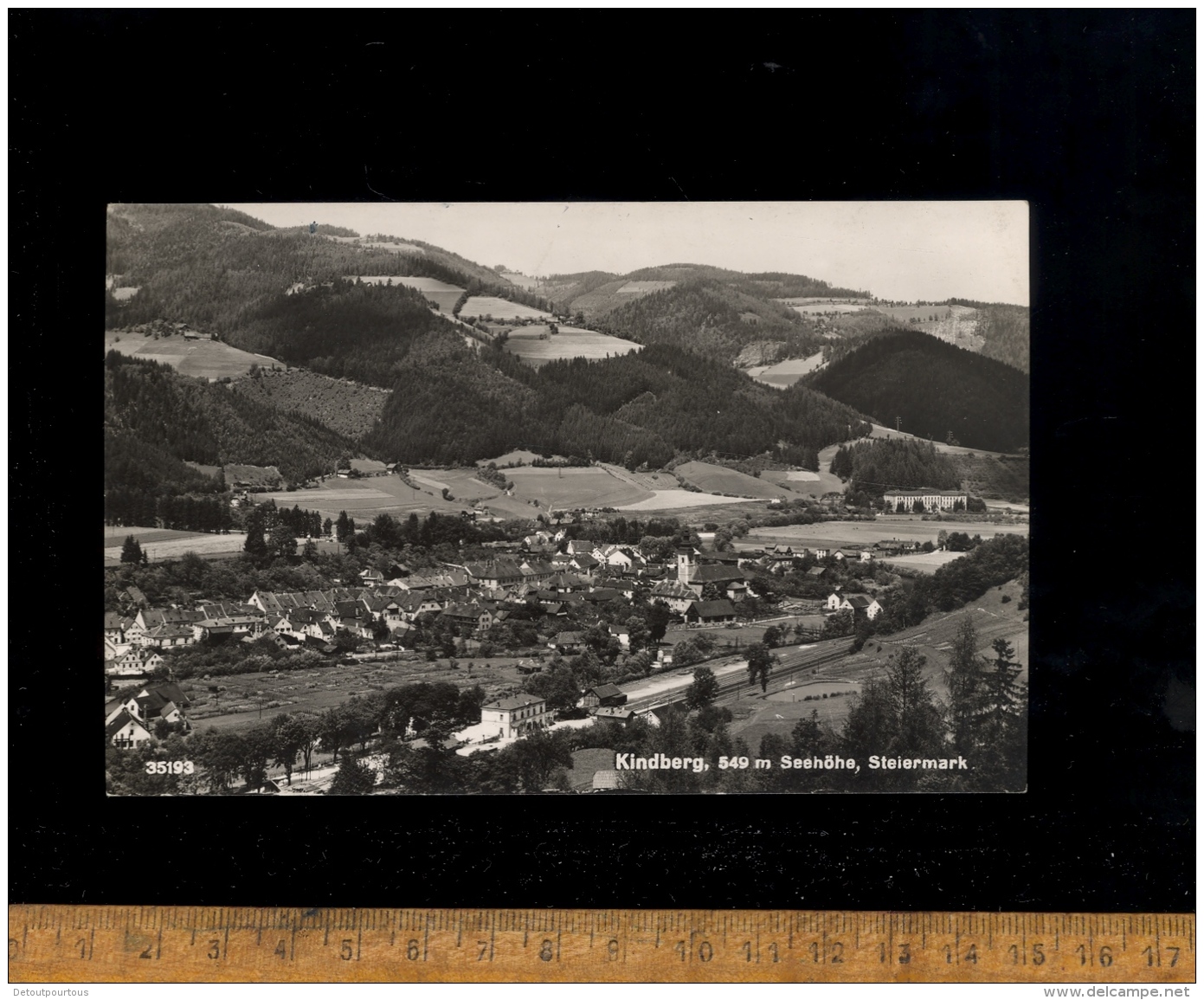 KINDBERG Steiermark  : Stadt Mit Bahnhof Bahn / Railway Station Gare Ferroviaire Chemin De Fer - Kindberg