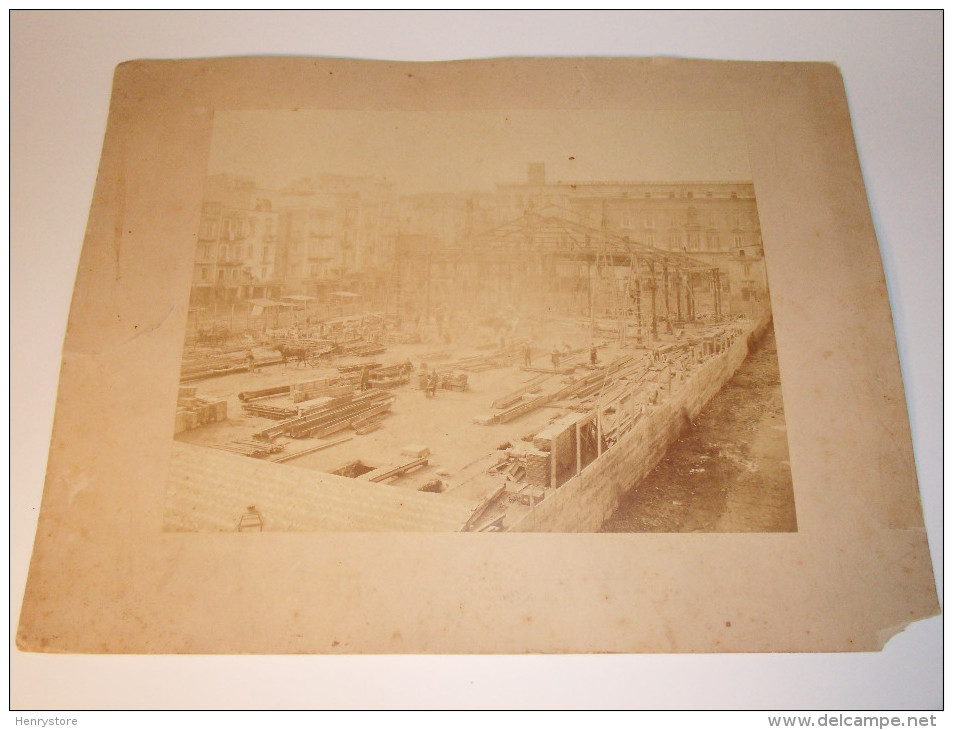 Alphonse Bernoud : 5 photographies grand format  : Bâtiment en construction à identifier (V008)