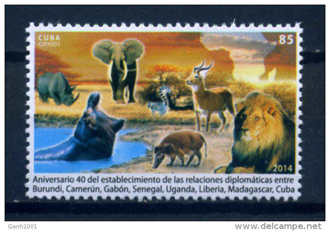 Cuba 2014 / Mammals African Animals Fauna MNH Fauna Africana Mamiferos Säugetiere / C7825   32 - Otros & Sin Clasificación