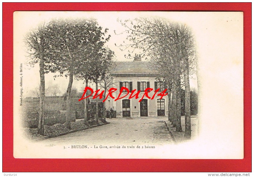 Sarthe - BRULON La Gare ( Cpa Précurseur ) - Brulon