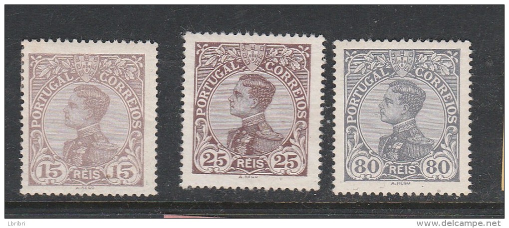 PORTUGAL N° 157/159/162 EMMANUEL II NEUF AVEC CHARNIERE - Unused Stamps
