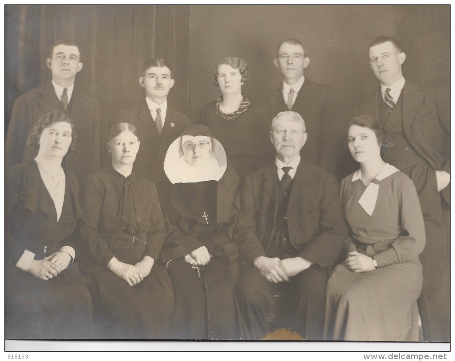 Wijnegem - Familie Ecran Met Zuster Piata (Louisa Ecran)(foto 22,5x16cm) - Wijnegem