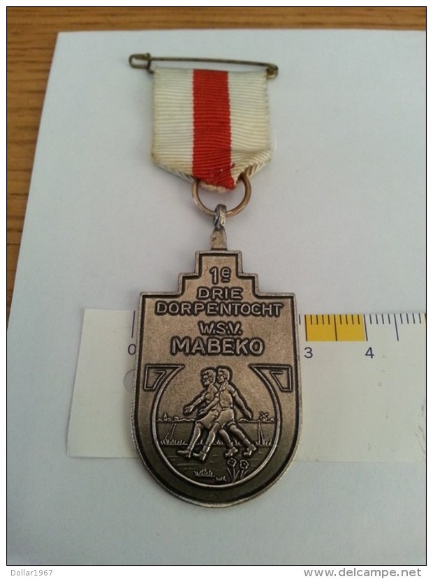 .medal - Medaille - W.S.V 1e Drie Dorpentocht , Mabeko - Other & Unclassified