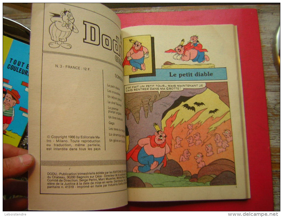 BD DODU GEANT TRIMESTRIEL N° 3 EDITIONS DU CHATEAU 1986 - Other Magazines