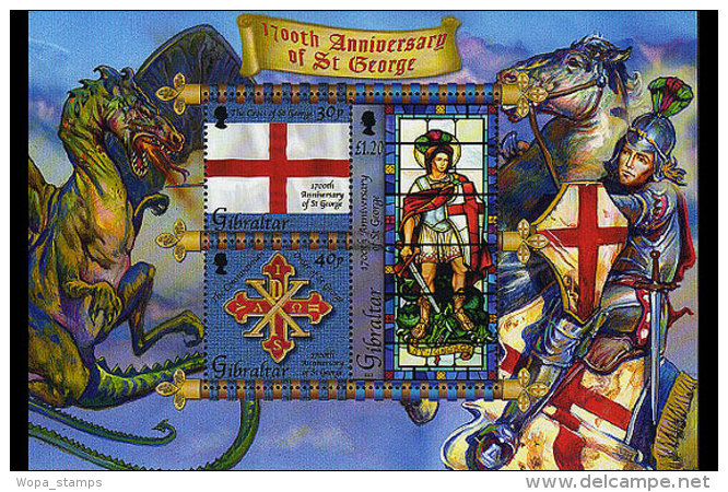 Gibraltar 2003 Miniature Sheet - 1700th Ann. St George - Gibilterra