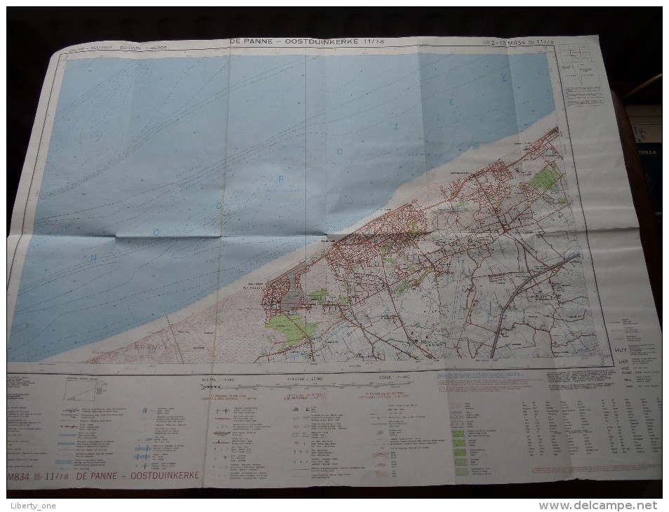 DE PANNE - OOSTDUINKERKE ( Nr. 11 / 7-8 ) Anno 1971 Schaal / Echelle / Scale 1: 25.000 ( Stafkaart : Zie Foto´s ) ! - Other & Unclassified