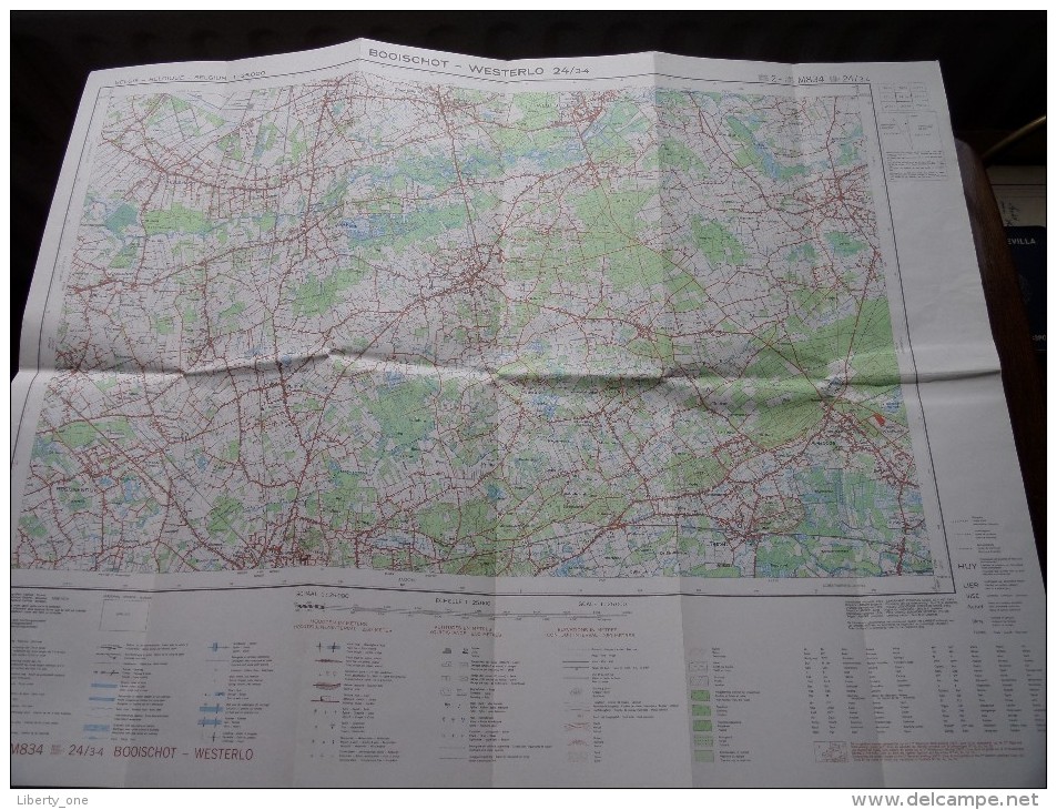 BOOISCHOT - WESTERLO ( Nr. 24 / 3-4 ) Anno 1979 Schaal / Echelle / Scale 1: 25.000 ( Stafkaart : Zie Foto´s ) ! - Other & Unclassified