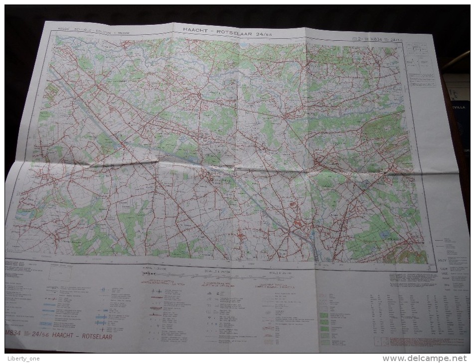 HAACHT - ROTSELAAR ( Nr. 24 / 5-6 ) Anno 1979 Schaal / Echelle / Scale 1: 25.000 ( Stafkaart : Zie Foto´s ) ! - Other & Unclassified