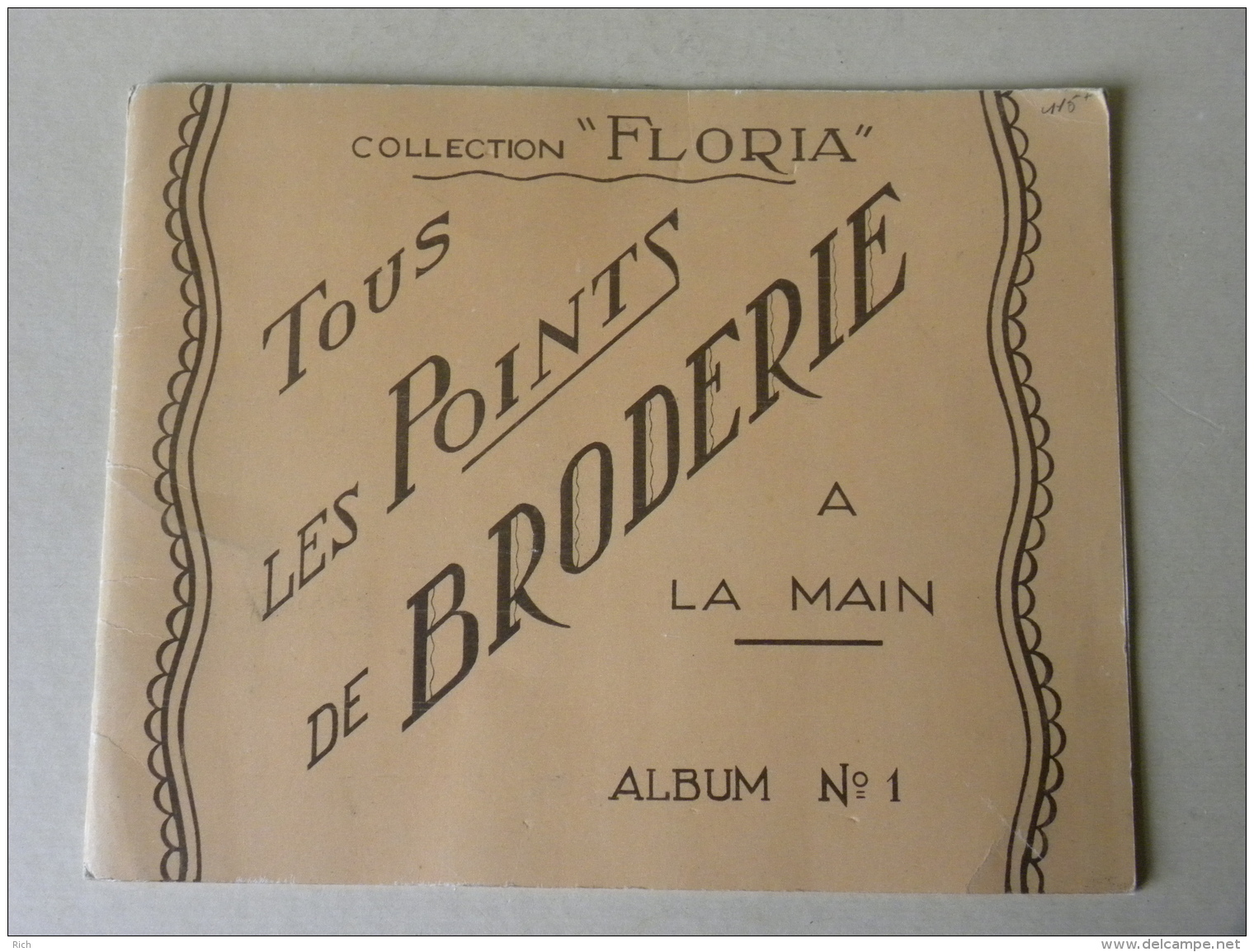 Album Collection FLORIA - Tous Les Points De Broderie - Margot Editeur 1949 - Stickarbeiten