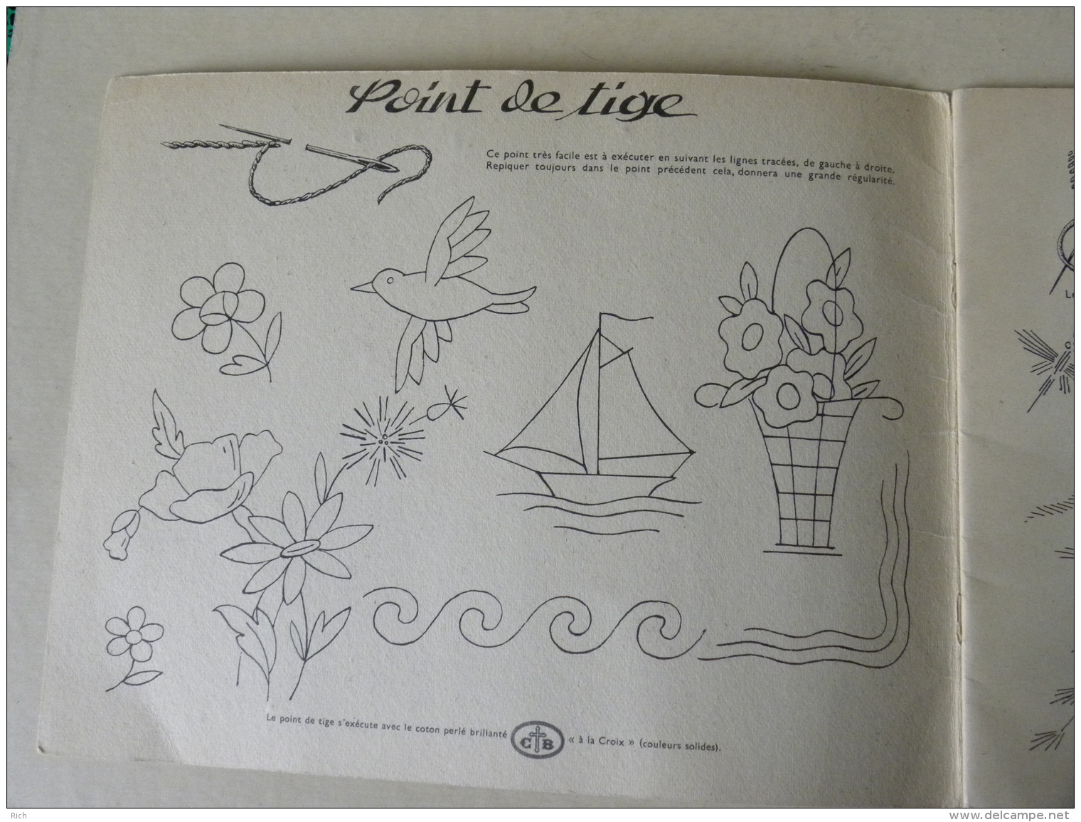 Album Collection FLORIA - Tous Les Points De Broderie - Margot Editeur 1949 - Stickarbeiten