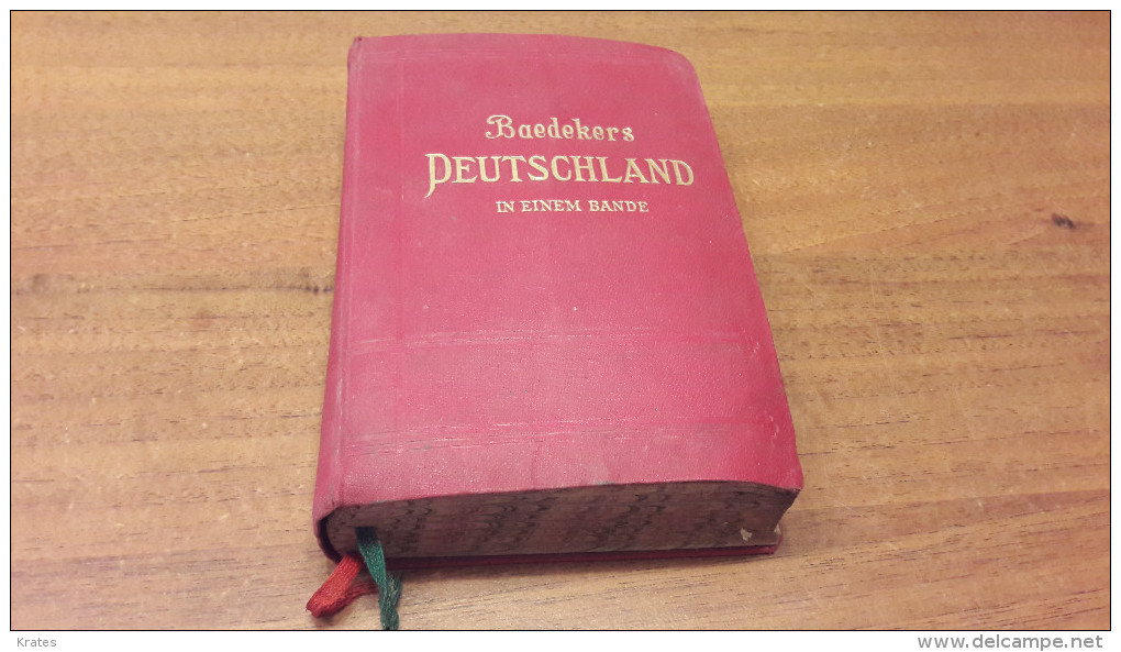 Old Book - Baedekers, Deutschland In Einem Bande 1921 - Alemania Todos