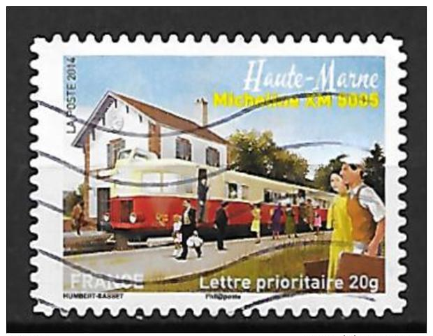 1002 - La Grande épopée Du Voyage En Train : Micheline XM 5005, Haute Marne - Used Stamps