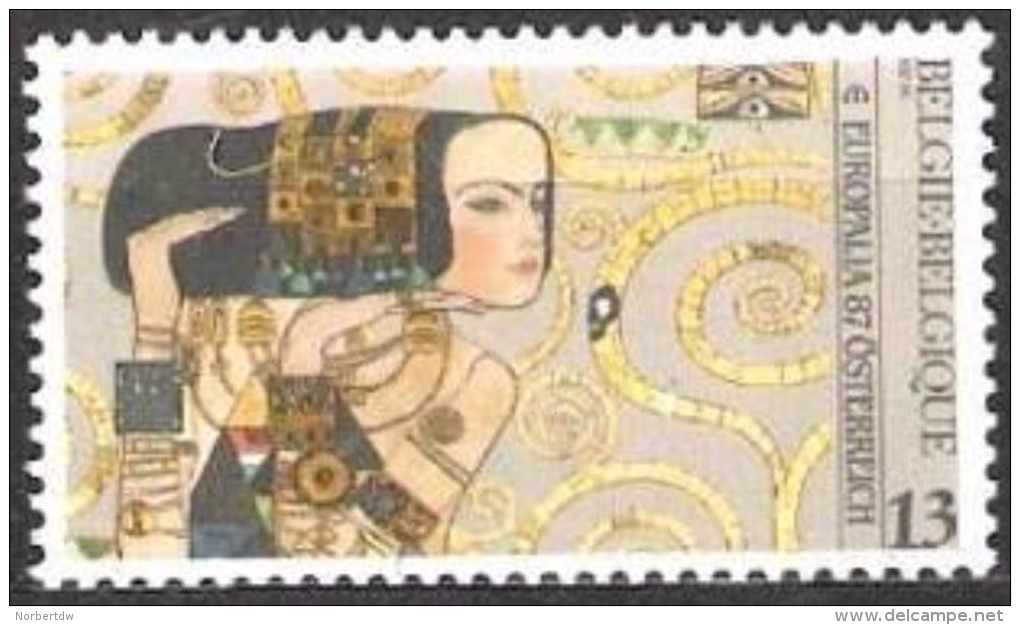Belgium**Gustav KLIMT –ART NOUVEAU-ART DECO-painter/peintre/schilder- 1987 - Unused Stamps