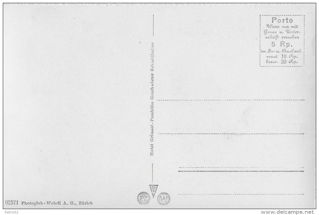 GRIMSELPASSHÖHE &#8594; Viel Alte Autos/Oldtimer, Ca.1950 - Autres & Non Classés