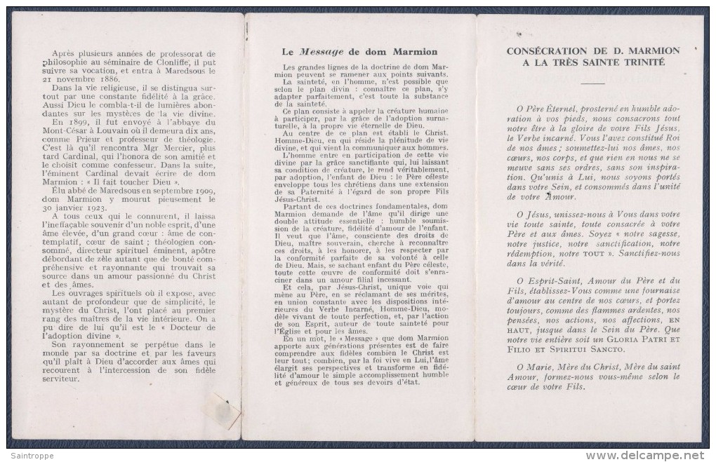 Reliquaire De Dom Columba Marmion.Avec Morceau De Tissu. - Imágenes Religiosas