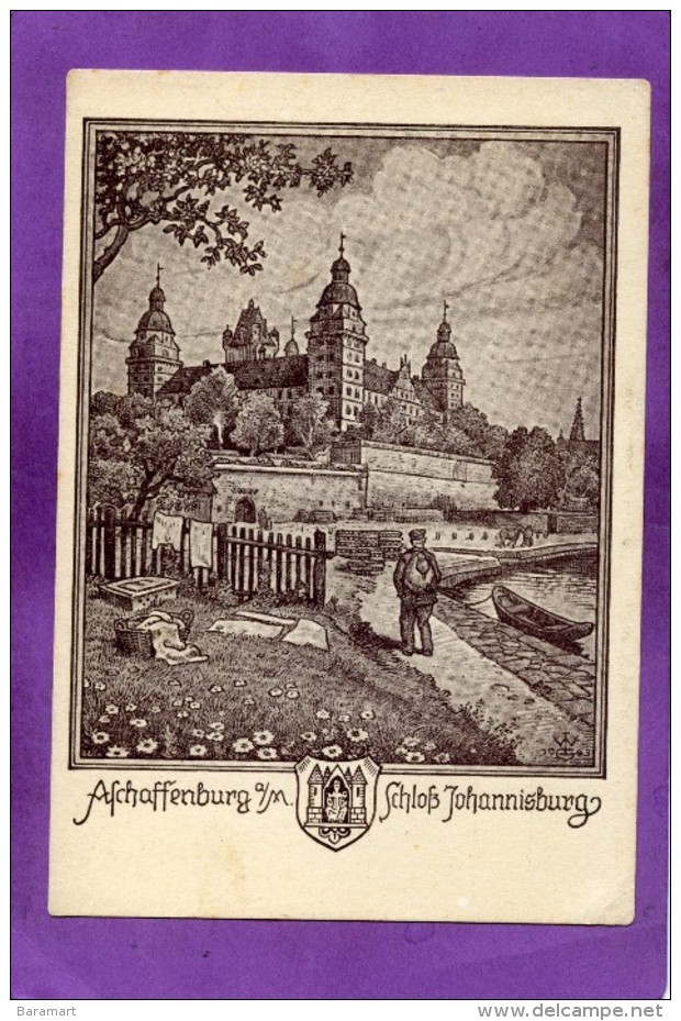 Aschaffenbourg  Schloss Johannisburg  1943 Künstler - Aschaffenburg