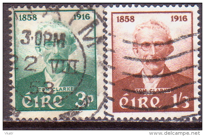 IRELAND 1958 SG #172-73 Compl.set Used Tom Clarke - Used Stamps