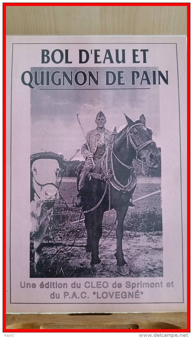 BELGIQUE - Bol D"Eau Et Quignon De Pain - Des Sprimontois (Sprimont Province De Liége) Racontent Leur Captivité En 40/45 - Oorlog 1939-45