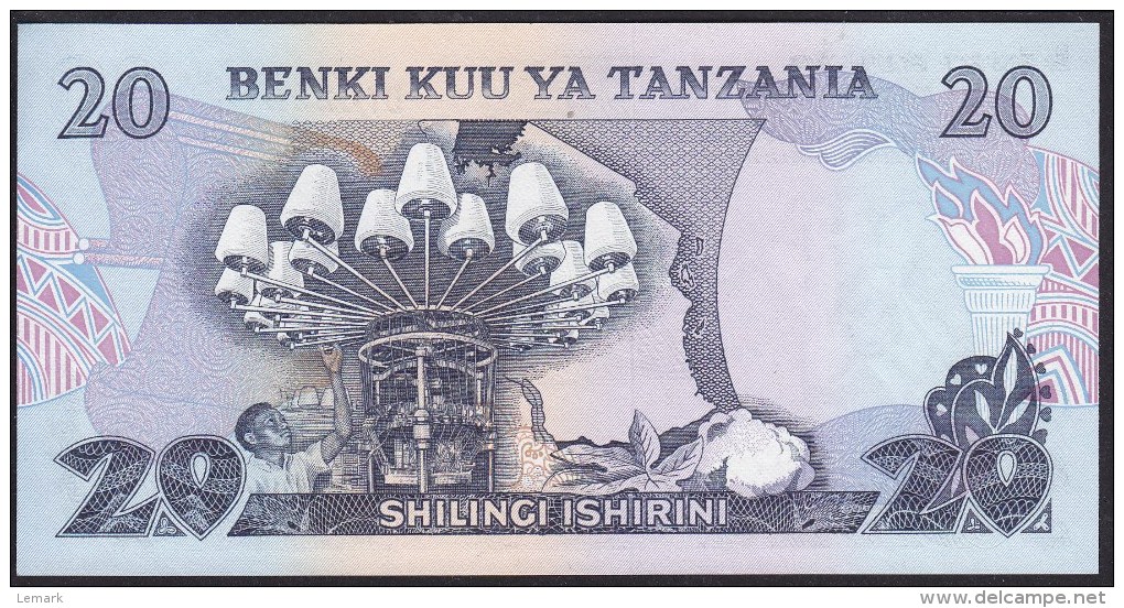 Tanzania 20 Shilingi 1978 P7c UNC - Tanzania