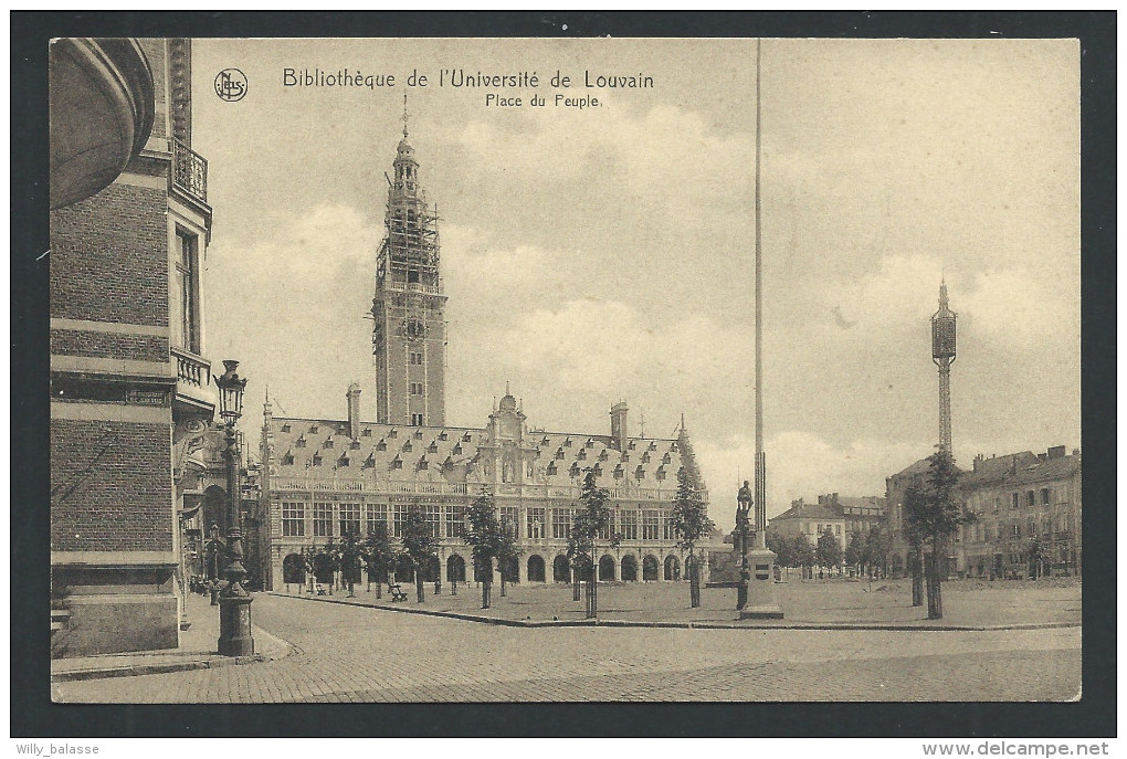 CPA - LOUVAIN - LEUVEN - La Bibliothèque De L'Université - Place Du Peuple - Nels  Série 36 N° 81      // - Leuven